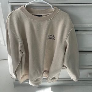 White fox crew neck